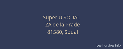 Super U SOUAL