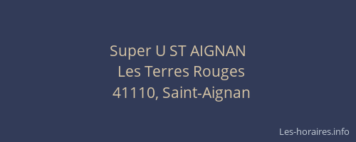 Super U ST AIGNAN