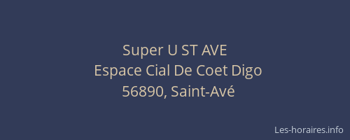 Super U ST AVE
