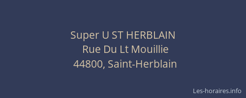 Super U ST HERBLAIN