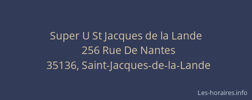 Super U St Jacques de la Lande
