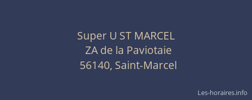 Super U ST MARCEL