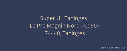 Super U - Taninges