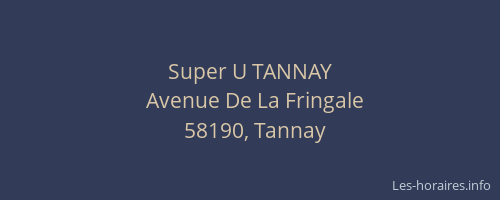 Super U TANNAY