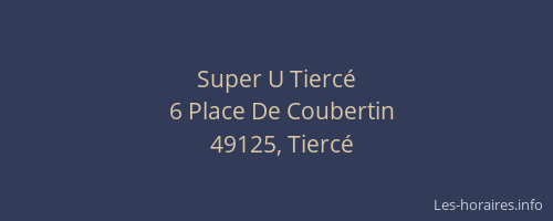 Super U Tiercé