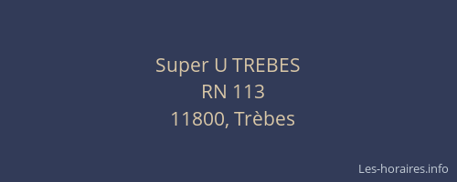 Super U TREBES