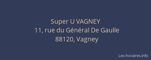 Super U VAGNEY