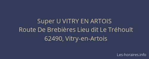 Super U VITRY EN ARTOIS