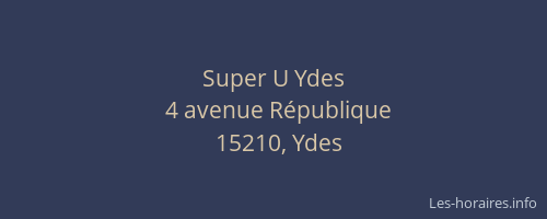 Super U Ydes