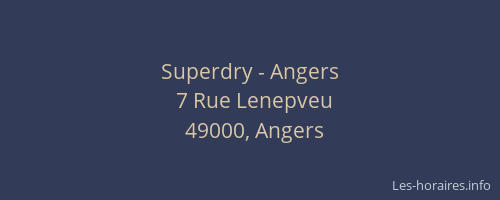 Superdry - Angers