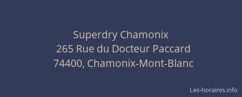 Superdry Chamonix