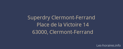 Superdry Clermont-Ferrand