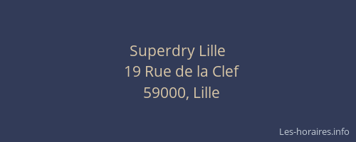 Superdry Lille