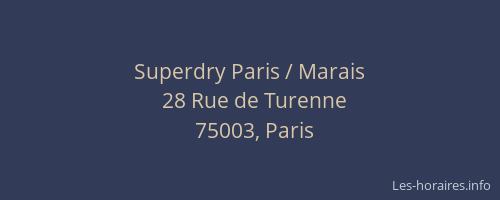 Superdry Paris / Marais