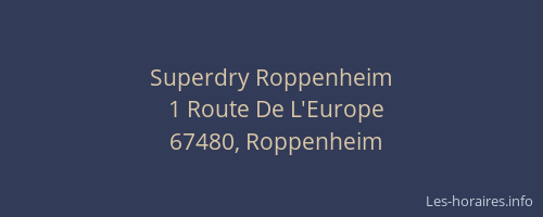 Superdry Roppenheim