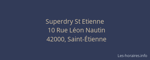 Superdry St Etienne