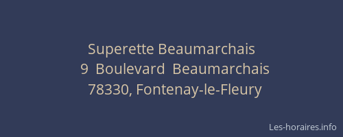 Superette Beaumarchais