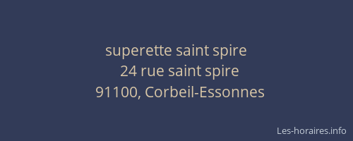 superette saint spire