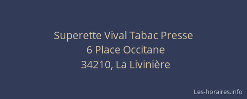 Superette Vival Tabac Presse