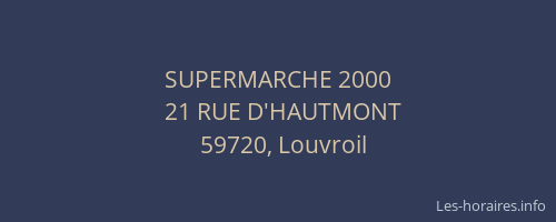 SUPERMARCHE 2000