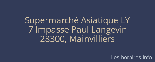Supermarché Asiatique LY