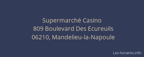 Supermarché Casino