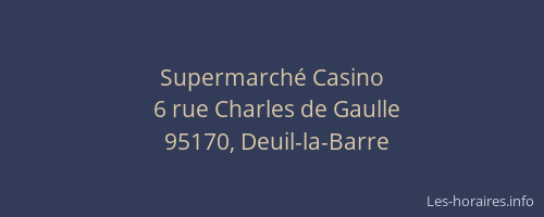 Supermarché Casino