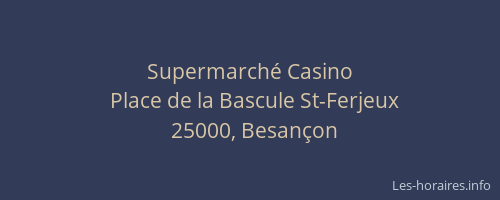 Supermarché Casino