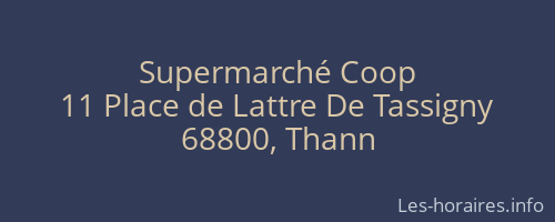 Supermarché Coop