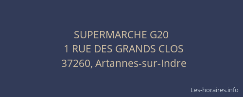 SUPERMARCHE G20