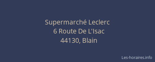 Supermarché Leclerc