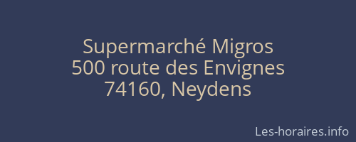 Supermarché Migros