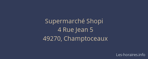 Supermarché Shopi