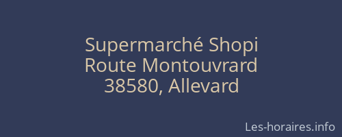Supermarché Shopi