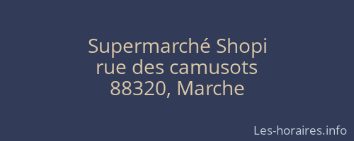 Supermarché Shopi