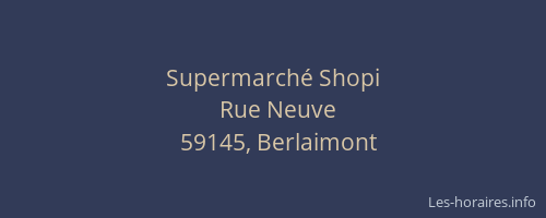 Supermarché Shopi
