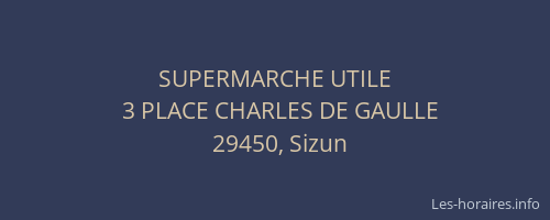 SUPERMARCHE UTILE