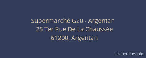 Supermarch&eacute; G20 - Argentan