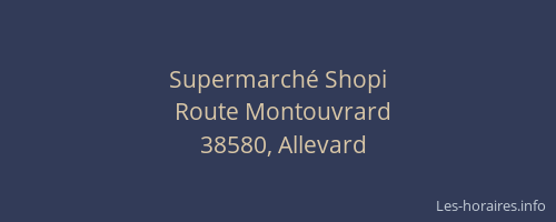 Supermarch&eacute; Shopi