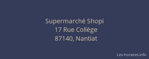 Supermarch&eacute; Shopi