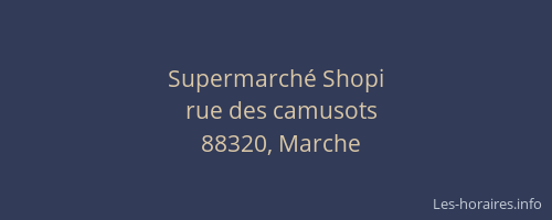 Supermarch&eacute; Shopi