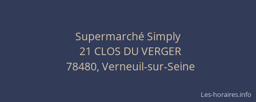 Supermarché Simply
