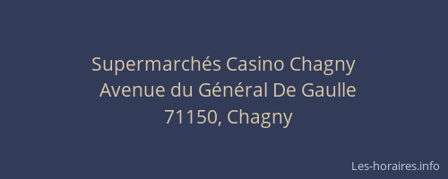 Supermarch&eacute;s Casino Chagny