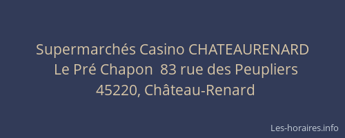 Supermarch&eacute;s Casino CHATEAURENARD