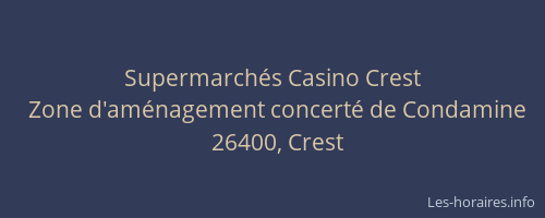 Supermarch&eacute;s Casino Crest