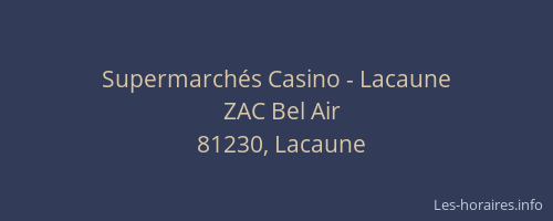Supermarch&eacute;s Casino - Lacaune