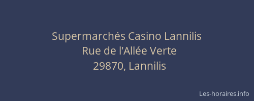 Supermarch&eacute;s Casino Lannilis