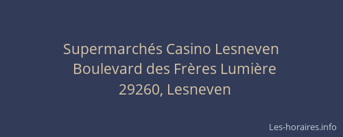 Supermarch&eacute;s Casino Lesneven