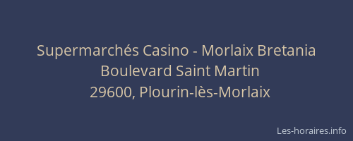 Supermarchés Casino - Morlaix Bretania