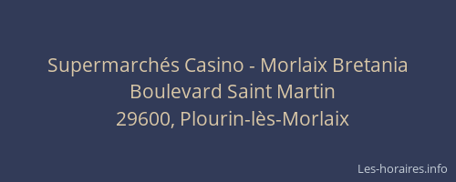 Supermarch&eacute;s Casino - Morlaix Bretania